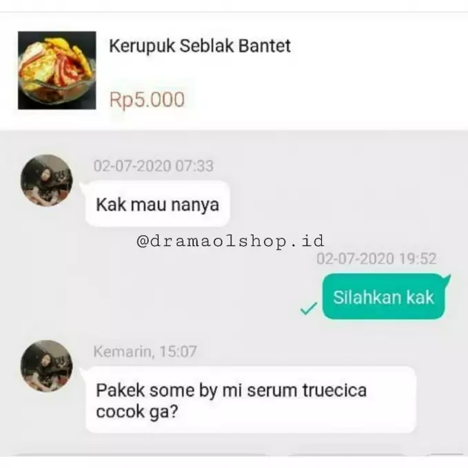 chat pelanggan olshop kurang fokus Berbagai sumber