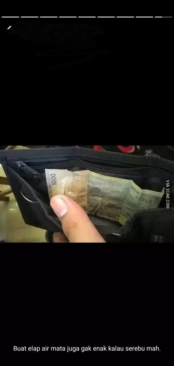 status lucu dompet kosong Berbagai sumber