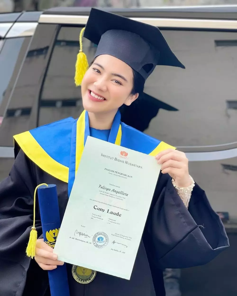wisuda Felicya Angelista © berbagai sumber wisuda Felicya Angelista © berbagai sumber