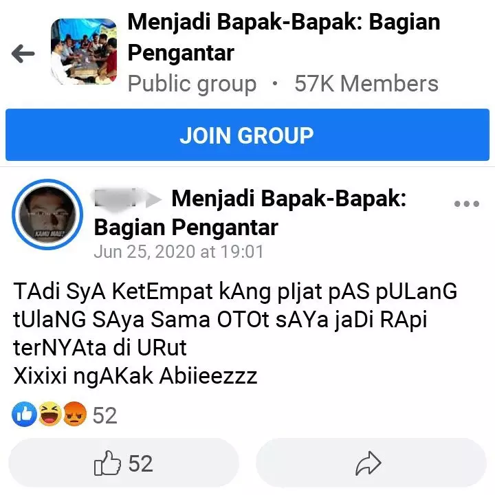 Status lucu ala kaum bapak © berbagai sumber