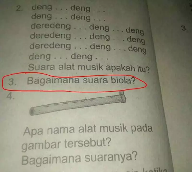 pertanyaan nyeleneh di buku pelajaran © 2021 berbagai sumber
