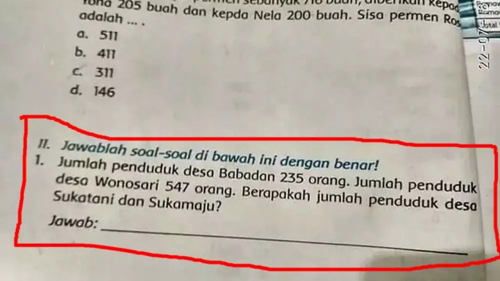 pertanyaan nyeleneh di buku pelajaran © 2021 berbagai sumber