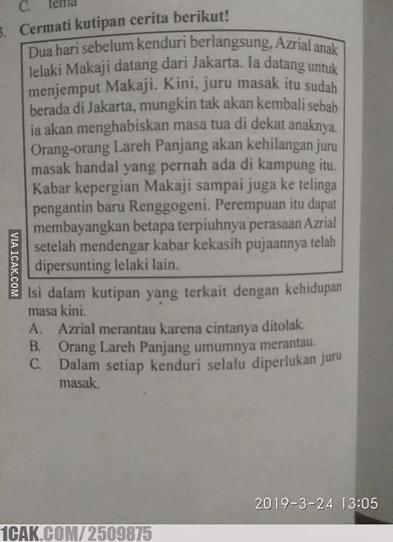 pertanyaan nyeleneh di buku pelajaran © 2021 berbagai sumber