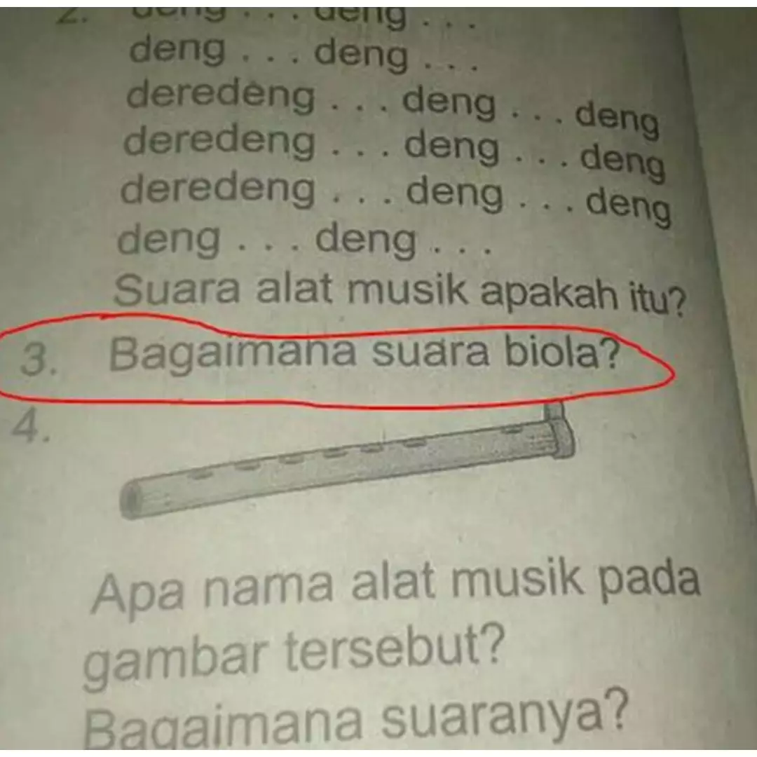 20 Pertanyaan nyeleneh di buku pelajaran ini bikin mikir keras