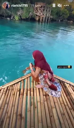 Momen seru liburan Ria Ricis di Sumba Instagram © 2021 brilio.net