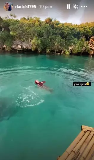 Momen seru liburan Ria Ricis di Sumba Instagram © 2021 brilio.net