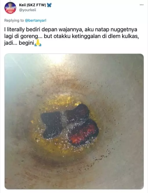 Momen lupa kalau lagi masak © Twitter Momen lupa kalau lagi masak © Twitter