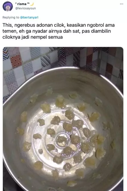 Momen lupa kalau lagi masak © Twitter Momen lupa kalau lagi masak © Twitter