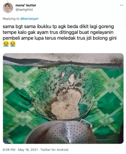 Momen lupa kalau lagi masak © Twitter Momen lupa kalau lagi masak © Twitter