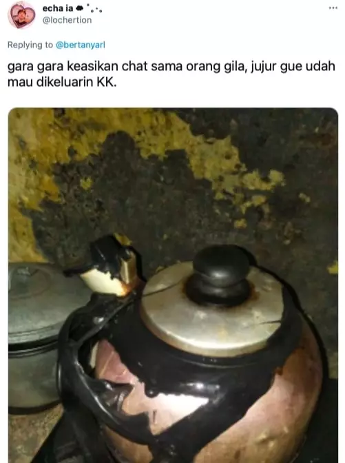 Momen lupa kalau lagi masak © Twitter Momen lupa kalau lagi masak © Twitter