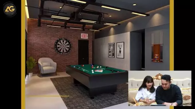 Potret desain rumah baru Gilang Dirga YouTube © 2021 brilio.net