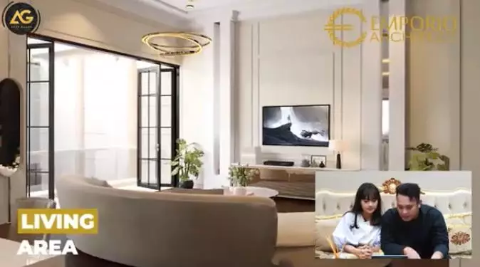 Potret desain rumah baru Gilang Dirga YouTube © 2021 brilio.net
