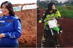 Aksi 6 seleb cantik saat olahraga offroad, Jedar ajak anaknya
