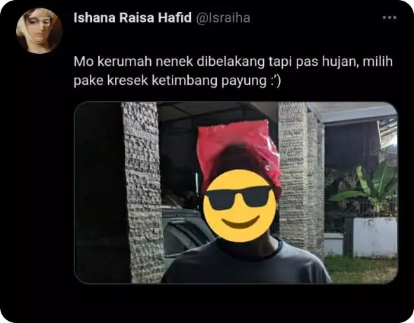 Kelakuan random bapak saat di rumah © Twitter 