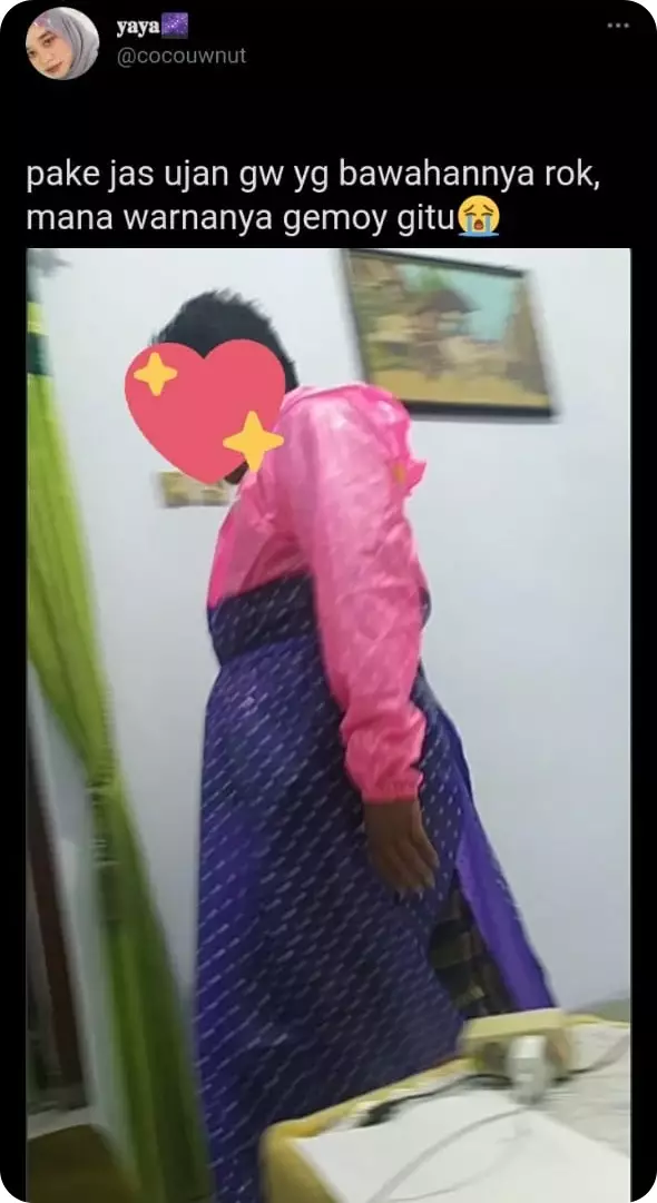 Kelakuan random bapak saat di rumah © Twitter 