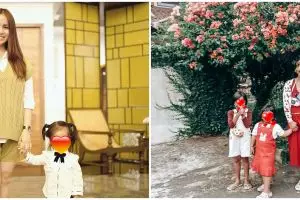 Beda gaya 8 vokalis wanita momong anak, Tantri Kotak tampil kasual