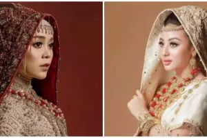 9 Pesona artis pakai busana Koto Gadang, aura Lesty Kejora terpancar