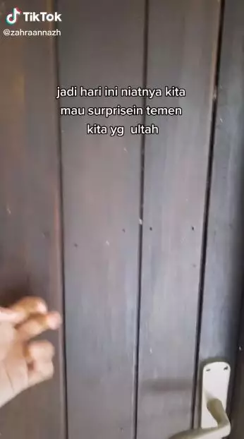 salah rumah saat beri kejutan ultah TikTok