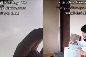Momen gagal beri kejutan saat ultah teman, penyebabnya bikin ngakak