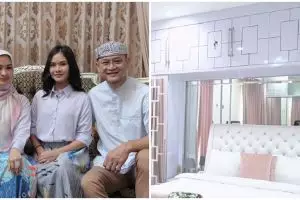 10 Potret kamar tidur di rumah Iis Dahlia, milik Shalsa penuh kaca