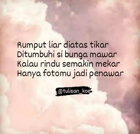 Pantun rindu menyentuh hati © berbagai sumber Pantun rindu menyentuh hati © berbagai sumber