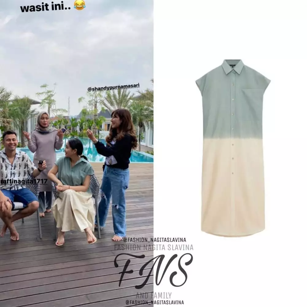 Taksiran fashion item Nagita Slavina di Bali © Instagram