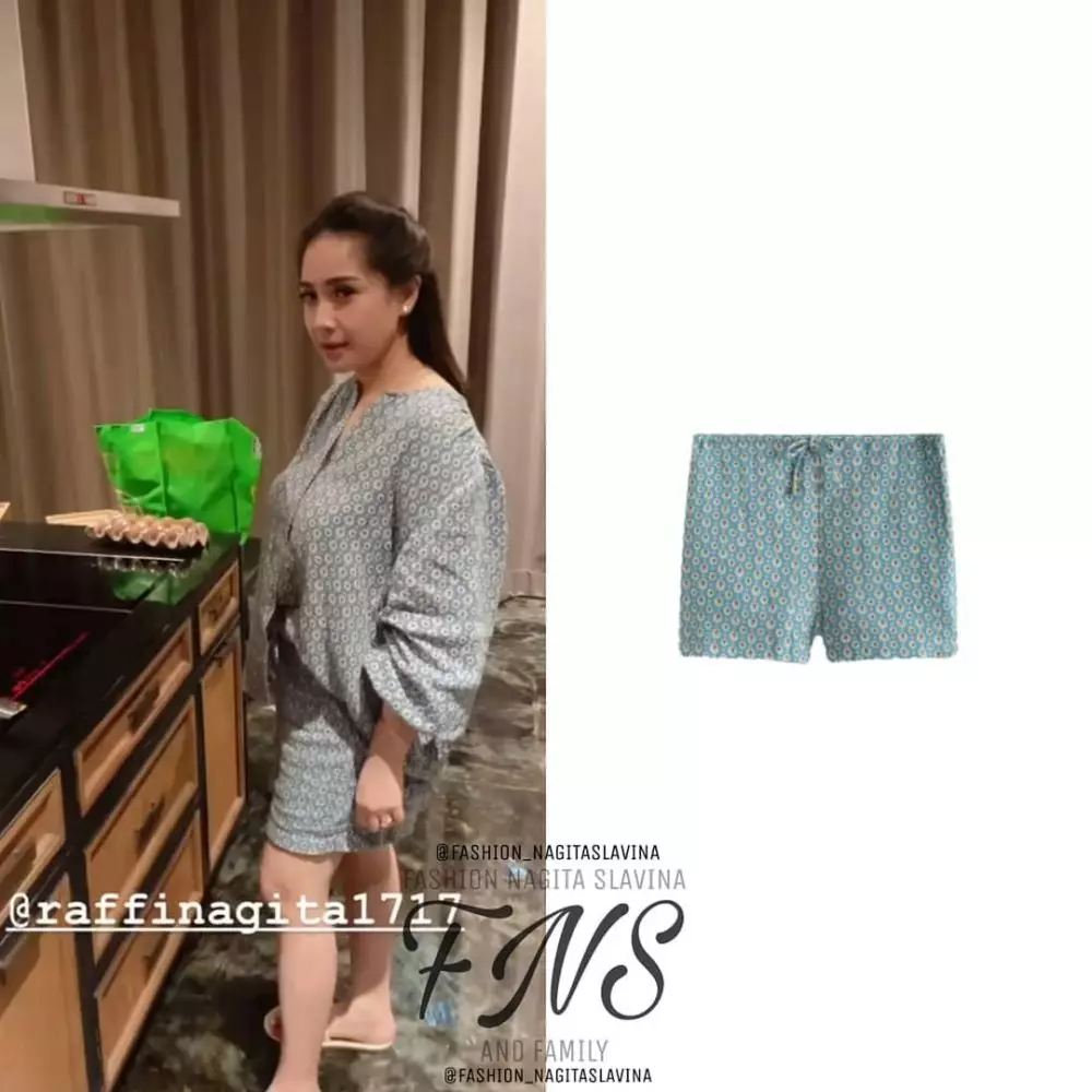 Taksiran fashion item Nagita Slavina di Bali © Instagram