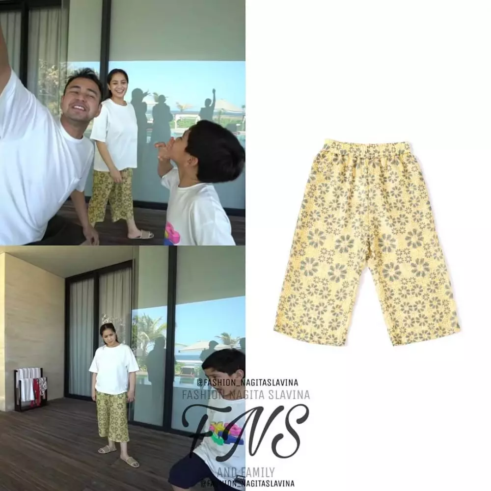 Taksiran fashion item Nagita Slavina di Bali © Instagram