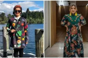 Biasa tampil tomboi, 10 potret Nirina Zubir pakai dress ini anggun