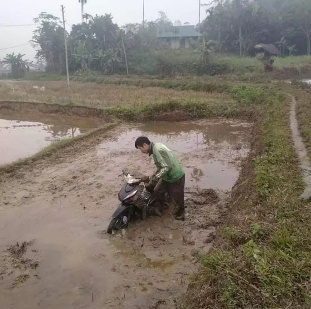 Momen driver ojol ngikutin Maps © Instagram