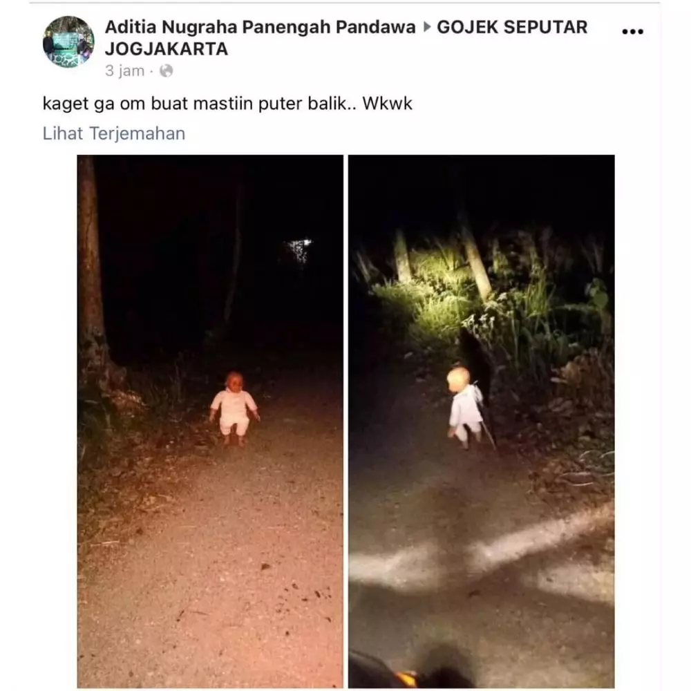 Momen driver ojol ngikutin Maps © Instagram