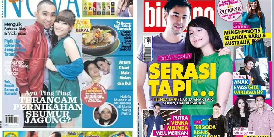 Ayu dan Nagita majalah © Facebook & Twitter Ayu dan Nagita majalah © Facebook & Twitter