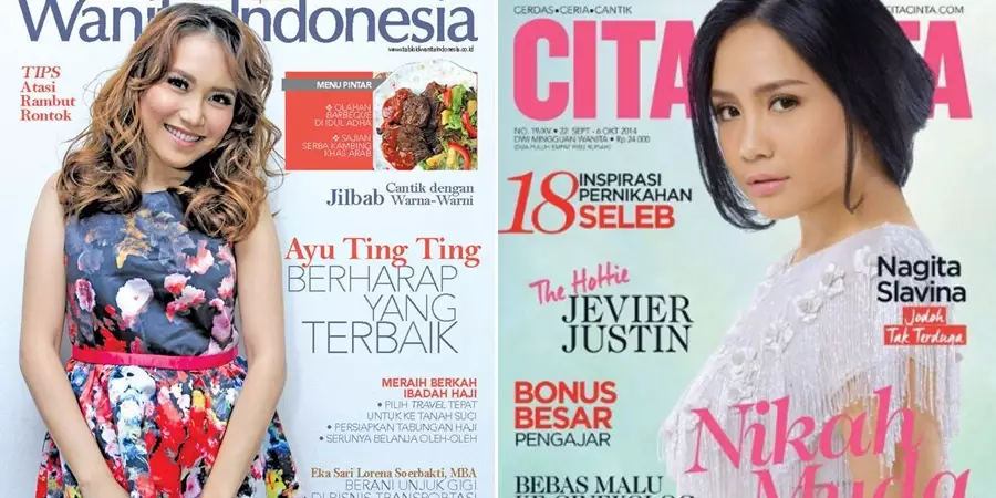 Ayu dan Nagita majalah © Facebook & Instagram Ayu dan Nagita majalah © Facebook & Instagram