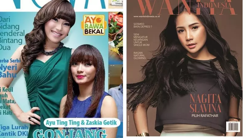 Ayu dan Nagita majalah © Facebook & Instagram Ayu dan Nagita majalah © Facebook & Instagram