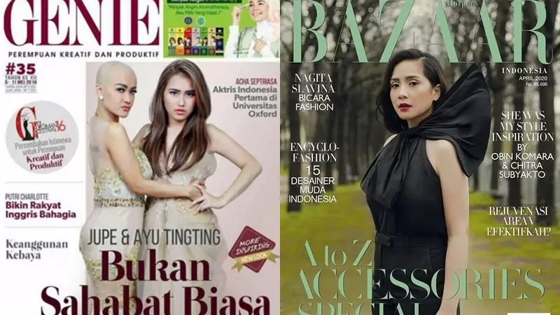 Ayu dan Nagita majalah © Facebook & Instagram Ayu dan Nagita majalah © Facebook & Instagram