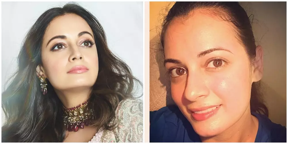 eks miss india pakai dan tanpa makeup © 2021 Instagram