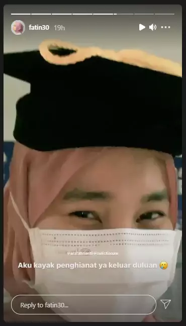 momen kepulangan Fatin Shidqia dari wisma atlet Instagram