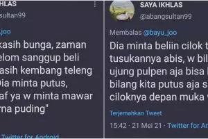 10 Cuitan lucu alasan putus cinta paling absurd, bikin senyum tipis