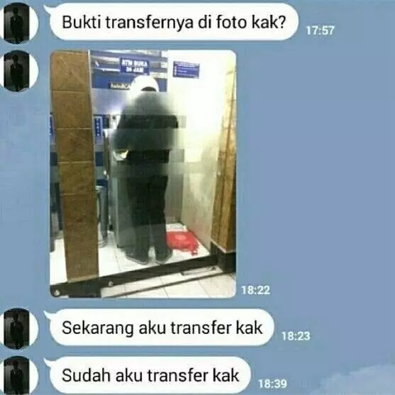 Chat kirim bukti transfer © berbagai sumber