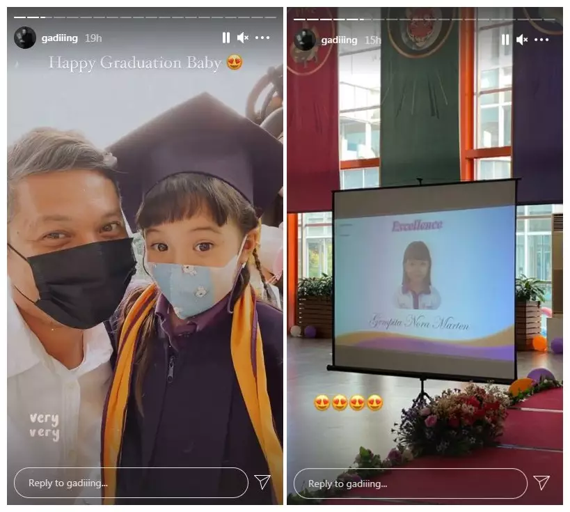 momen kelulusan Gempi © berbagai sumber