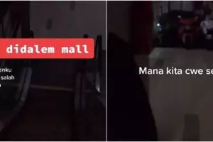 Viral sekumpulan cewek nongkrong dan terkunci di mall, ngeri