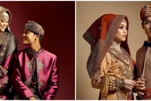 10 Potret Lesty Kejora dan Rizky Billar dengan baju adat, makin serasi