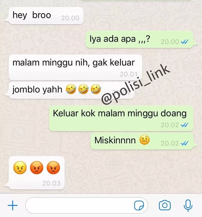 chat lucu balasan orang dikatain Berbagai sumber