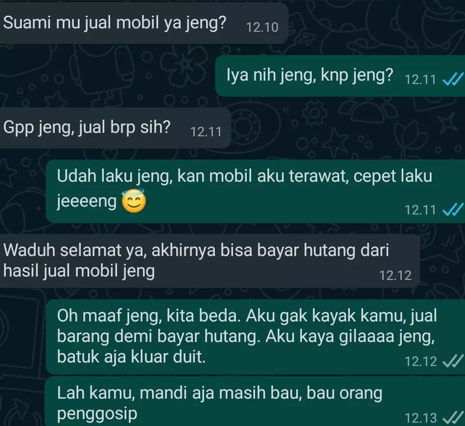 chat lucu balasan orang dikatain Berbagai sumber