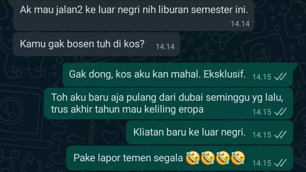 chat lucu balasan orang dikatain Berbagai sumber