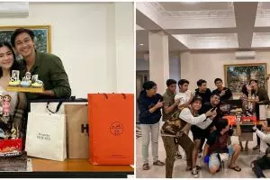 8 Momen ultah Caesar Hito, Felicya Angelista datang ke lokasi syuting