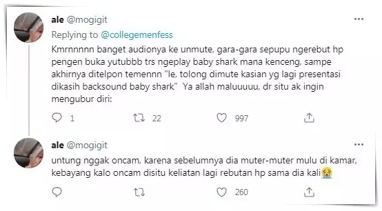 Curhatan kocak kuliah online 6 © Twitter