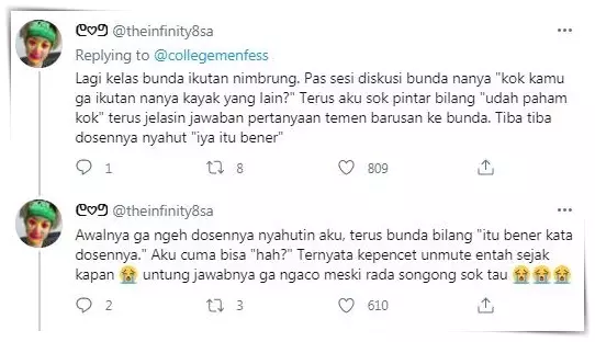 Curhatan kocak kuliah online 9 © Twitter