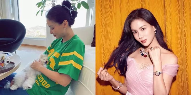 seleb korea 40-an tanpa dan bermakeup © Instagram