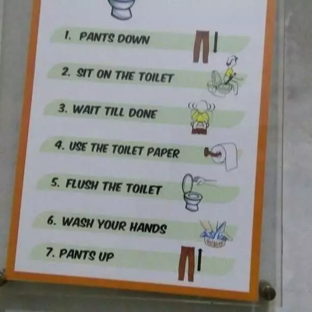 Spanduk dan papan WC umum © berbagai sumber